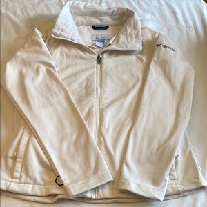 Columbia Off-White Interchange Zip-Up Spring Fall Lightweight Jacket Size L